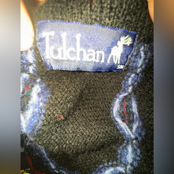 Tulchan Vintage pullover Cardigan Sweater. - Picture 4 of 6